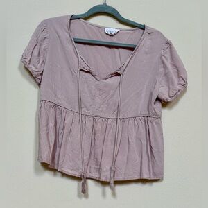 ISA & ELLA Mauve Babydoll Top